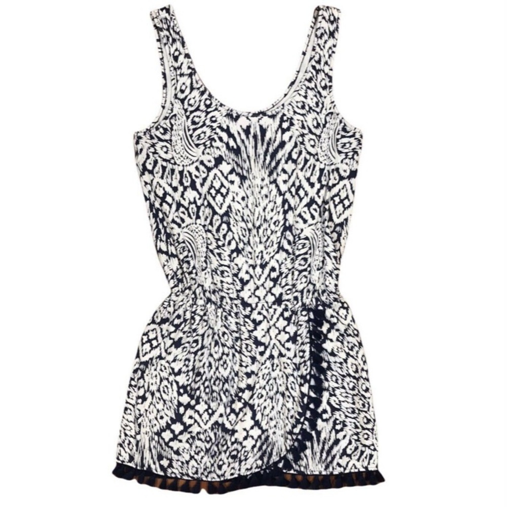 Lilly Pulitzer Jarrett Romper Bright Navy Pineapple Party - Picture 6 of 7